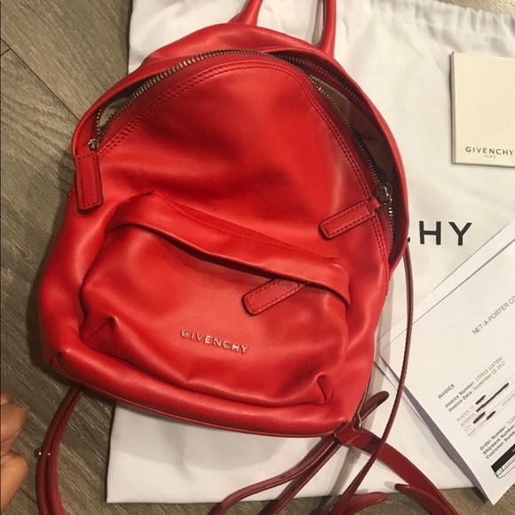 Authentic Givenchy Red Nano backpack - Picture 3 of 7